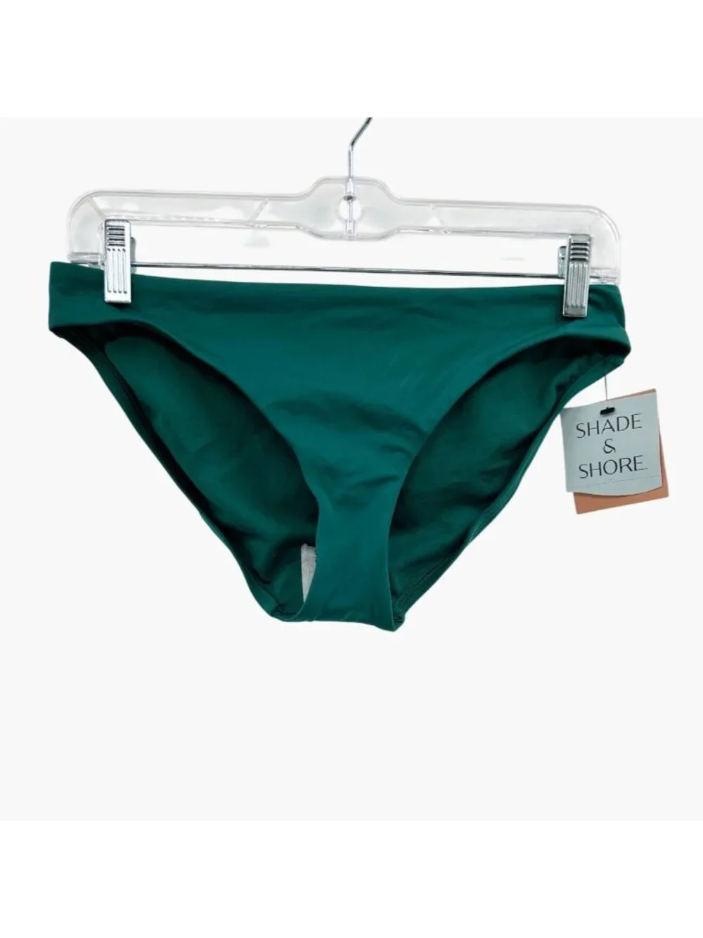 NEW Shade & Shore Full Coverage Hipster Bikini Bottom - Green - Size S